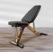 Load image into Gallery viewer, Limited Edition - Solid Wood Walnut Dumbbell Bench - (Slim &amp; Sleek) 5-Gear Adjustable Multi-Function Bench Trainer
