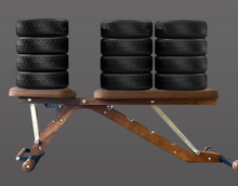 Load image into Gallery viewer, Limited Edition - Solid Wood Walnut Dumbbell Bench - (Slim &amp; Sleek) 5-Gear Adjustable Multi-Function Bench Trainer

