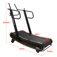 Load image into Gallery viewer, Top Line Commercial High Performance Manual Air Runner Treadmill
