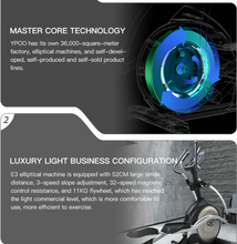 Load image into Gallery viewer, Top Line Commercial Elliptical Spacewalk Fly Wheel Machine - High Performance
