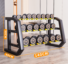 Load image into Gallery viewer, Commercial Grade Steel Dumbbell Set + Stand 330KG
