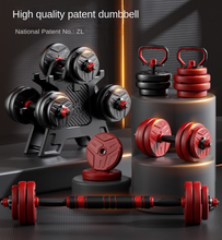 Load image into Gallery viewer, Top Grade Steel Dumbbell Set - Adjustable Sub-Barbell Kettle Set. 40KG
