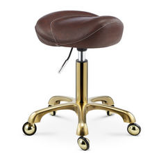 Load image into Gallery viewer, Professional Hairdressing Salon Barber Stool - Adjustable Height on Wheels - Many Colours
