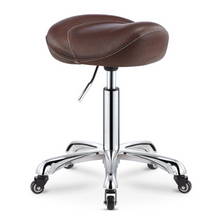 Load image into Gallery viewer, Professional Hairdressing Salon Barber Stool - Adjustable Height on Wheels - Many Colours
