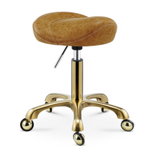 Load image into Gallery viewer, Professional Hairdressing Salon Barber Stool - Adjustable Height on Wheels - Many Colours

