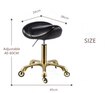 Load image into Gallery viewer, Professional Hairdressing Salon Barber Stool - Adjustable Height on Wheels - Many Colours
