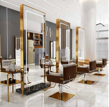 Load image into Gallery viewer, Commercial Professional Hairdressing Salon Barber Mirror - Double Sided Free Standing
