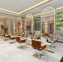 Load image into Gallery viewer, Commercial Professional Hairdressing Salon Barber Mirror - Double Sided Free Standing
