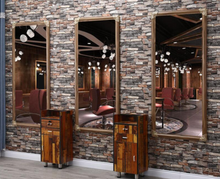 Load image into Gallery viewer, Commercial Professional Hairdressing Salon Barber Wall Mirror Antique Retro 160cm
