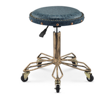 Load image into Gallery viewer, Commercial Professional Hairdressing Salon Barber Stool Iron Antique Retro - Many Colours &amp; Styles

