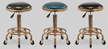Load image into Gallery viewer, Commercial Professional Hairdressing Salon Barber Stool Iron Antique Retro - Many Colours &amp; Styles
