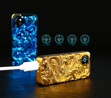 Load image into Gallery viewer, &quot;Arna Lisa&quot; Royal Collection - Top End Unique Business Hi Tech Touch Lighter USB Rechargeable Metal Engraving  + Gift Box
