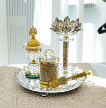 Load image into Gallery viewer, &quot;Arna Lisa&quot; Royal Collection - Top End Crystal Diamond Incense Burner Set
