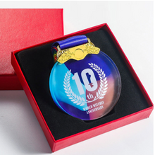 Load image into Gallery viewer, Colour Printing Crystal Medal Customise Sports/Dance
