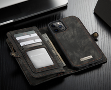 Load image into Gallery viewer, &quot;Arna Lisa&quot; Royal Collection - Designer Leather iPhone Case/Wallet 2 in 1 Magnetic iPhone 12-14
