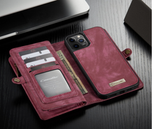 Load image into Gallery viewer, &quot;Arna Lisa&quot; Royal Collection - Designer Leather iPhone Case/Wallet 2 in 1 Magnetic iPhone 12-14
