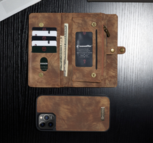 Load image into Gallery viewer, &quot;Arna Lisa&quot; Royal Collection - Designer Leather iPhone Case/Wallet 2 in 1 Magnetic iPhone 12-14
