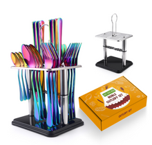 Load image into Gallery viewer, &quot;Arna Lisa&quot; Royal Collection - Luxury 24 Piece Cutlery Set + Boxed - Many Styles &amp; Colours
