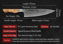 Load image into Gallery viewer, &quot;Arna Lisa&quot; Royal Collection - Luxury Top End Knife Set - Master Series
