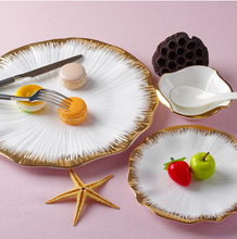 Load image into Gallery viewer, &quot;Arna Lisa&quot; Royal Collection - Luxury 60 Piece Ceramic Dinnerware for 6 - Silver/White, Gold/White
