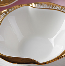 Load image into Gallery viewer, &quot;Arna Lisa&quot; Royal Collection - Luxury 60 Piece Ceramic Dinnerware for 6 - Silver/White, Gold/White
