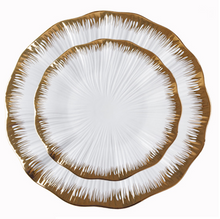 Load image into Gallery viewer, &quot;Arna Lisa&quot; Royal Collection - Luxury 60 Piece Ceramic Dinnerware for 6 - Silver/White, Gold/White
