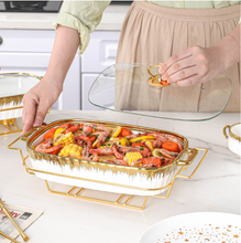 Load image into Gallery viewer, &quot;Arna Lisa&quot; Royal Collection - Luxury Stock Pot + Cover, Casserole Pot Set + Rack - Large
