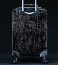 Load image into Gallery viewer, Crocodile Genuine Leather 2 Piece Luggage Set - Brown or Black - Many Styles 20&quot;
