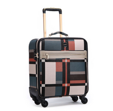 Load image into Gallery viewer, Designer Material &amp; Leather 2 Piece Rolling Luggage Set - Many Sizes
