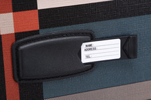 Load image into Gallery viewer, Designer Material &amp; Leather 2 Piece Rolling Luggage Set - Many Sizes
