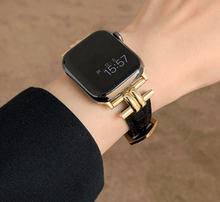 Load image into Gallery viewer, Top Quality Genuine Cow Leather Smart Watch Straps - Many Sizes &amp; Colours
