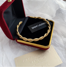 Load image into Gallery viewer, Women&#39;s Designer Gold Bangle + Gift Box
