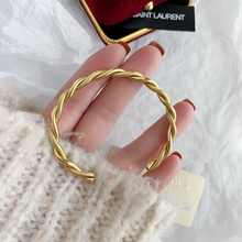 Load image into Gallery viewer, Women&#39;s Designer Gold Bangle + Gift Box
