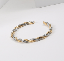 Load image into Gallery viewer, Women&#39;s Designer Gold Bangle + Gift Box
