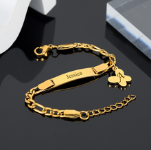 Load image into Gallery viewer, Quality Personalised ID Bracelets - Gold/Rose Gold/Silver - Many Styles
