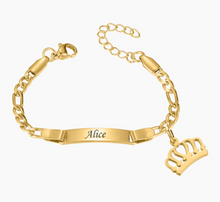 Load image into Gallery viewer, Quality Personalised ID Bracelets - Gold/Rose Gold/Silver - Many Styles
