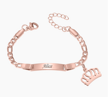 Load image into Gallery viewer, Quality Personalised ID Bracelets - Gold/Rose Gold/Silver - Many Styles
