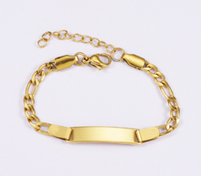 Load image into Gallery viewer, Quality Personalised ID Bracelets - Gold/Rose Gold/Silver - Many Styles

