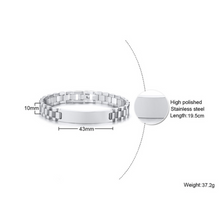 Load image into Gallery viewer, Top Line Personalised ID Bracelets - Gold/Rose Gold/Silver - His &amp; Hers
