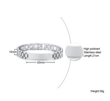 Load image into Gallery viewer, Top Line Personalised ID Bracelets - Gold/Rose Gold/Silver - His &amp; Hers
