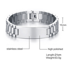 Load image into Gallery viewer, Top Line Personalised ID Bracelets - Gold/Rose Gold/Silver - His &amp; Hers
