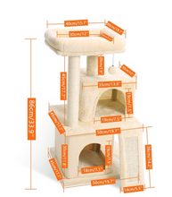 Load image into Gallery viewer, Luxury Cat Tree - Climbing Frame, Scratch Board Toy - Medium Size
