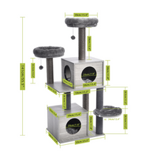 Load image into Gallery viewer, Deluxe Cat Tree - Climbing Frame, Scratch Board Toy
