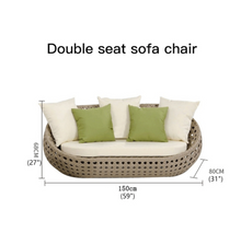 Load image into Gallery viewer, Luxury Plus Furniture - 4 Piece Balcony Leisure Rattan Sofa Set
