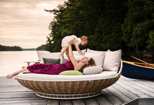 Load image into Gallery viewer, Luxury Outdoor Basket Swivel Bird&#39;s Nest Rattan Chair
