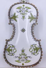 Load image into Gallery viewer, Designer Hardanger Fiddle Norwegian Fiddle 4/4 violin (4*4), Carved Mosaic Shell 4 String / 9 String

