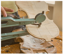 Load image into Gallery viewer, Full Size 4/4 Peccatte Bow Pernumbuco Fine Tuner for Professional + Colourful Case - Handmade Violin
