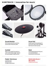 Load image into Gallery viewer, MK Plus Electronic Drum Kit - Entry Level Beginners - Portable
