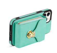 Load image into Gallery viewer, Zipper Purse/Wallet Cards Lanyard Case For iPhone 14 13 12 11 Pro X XS Max XR 8 7 Plus SE 2022 Crossbody
