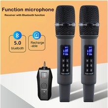 Load image into Gallery viewer, UHF Wireless Handheld Dynamic Karaoke Microphone Bluetooth Receiver Professional
